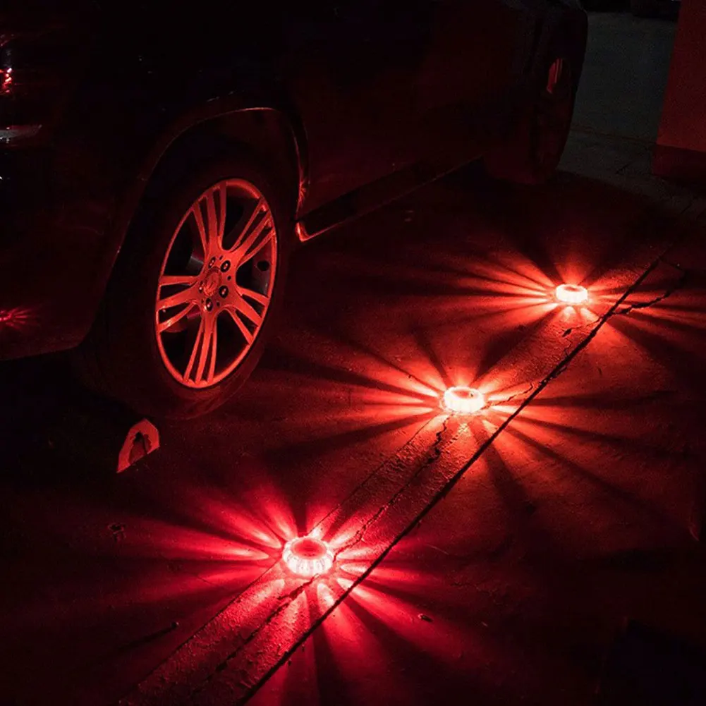 

1pc/3pcs LED Road Flares Flashing Warning Roadside Safety Light for Car Truck HUG-Deals