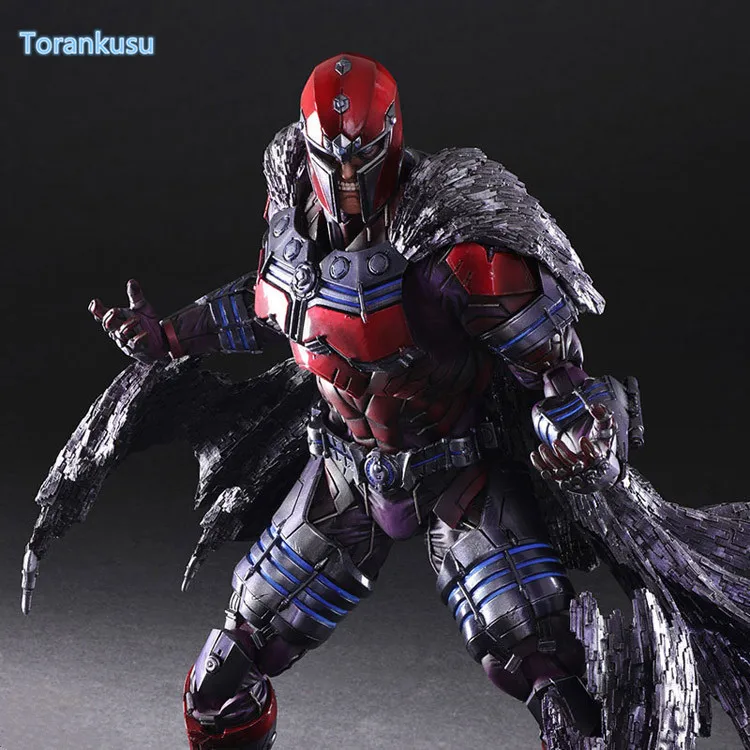 Magneto Play Arts Kai фигурка Erik Lehnsher Max Eisenhardt ПВХ модель игрушки 260 мм Magnus Playarts PA33|playarts kai|play