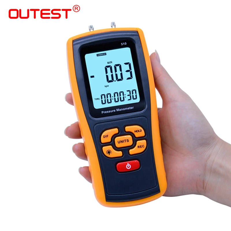 OUTEST дифференциальный Давление датчика цифровой датчик природного газа манометр