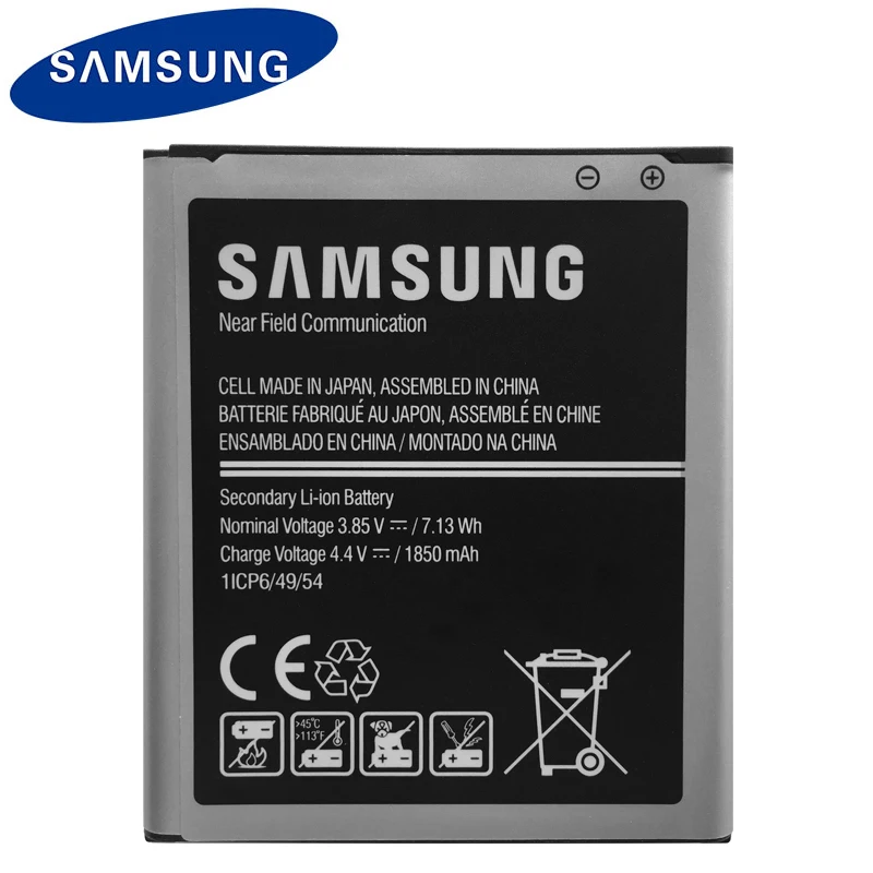 EB-BJ100BBE аккумулятор 1850 мАч samsung для samsung Galaxy J1( версия) J100 J100F J100H J100FN J100M J100D с NFC