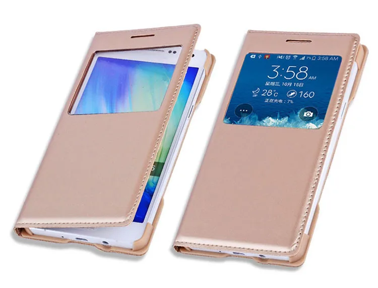 Smart View флип чехол кожаный для Samsung Galaxy A5 2015 A500 A500H A5000 A500F A500FU Роскошные из