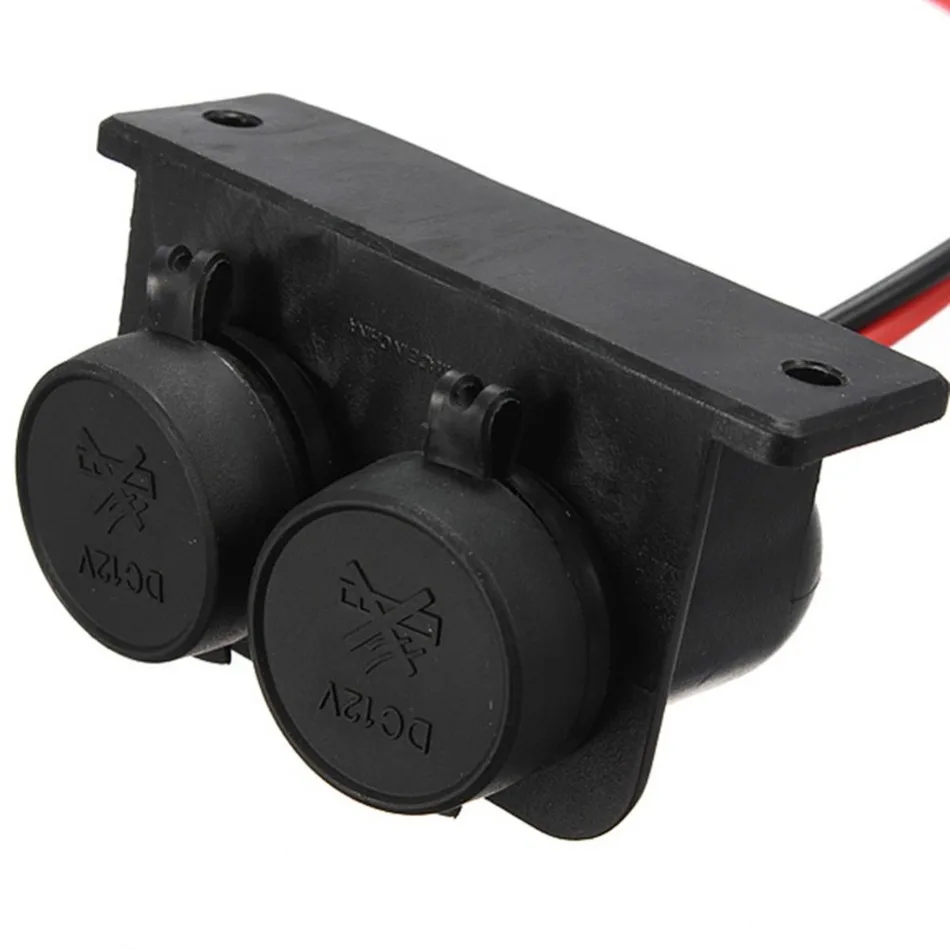 Бренд 12 в женский автомобильный мотоциклетный прикуриватель двойная розетка