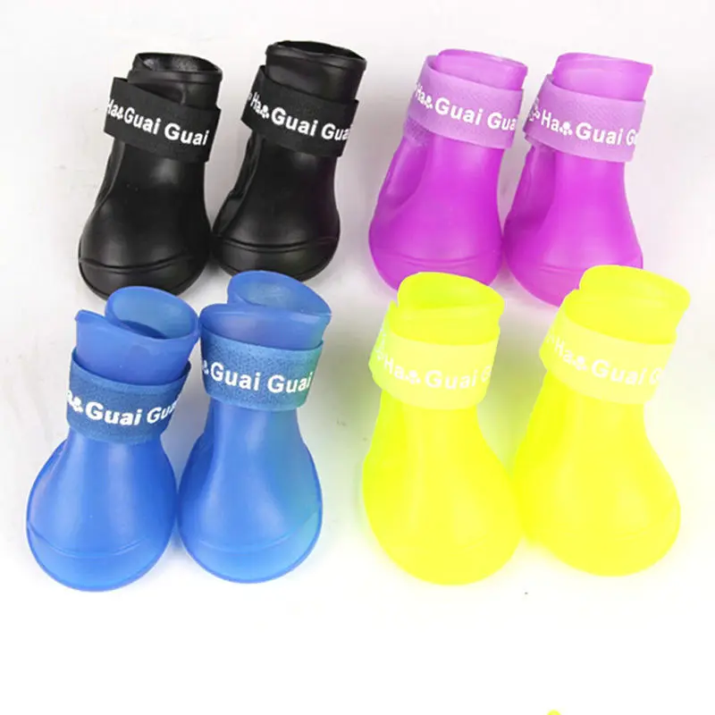 4 шт./лот Обувь для собак новые милые водонепроницаемые ботинки и кошек