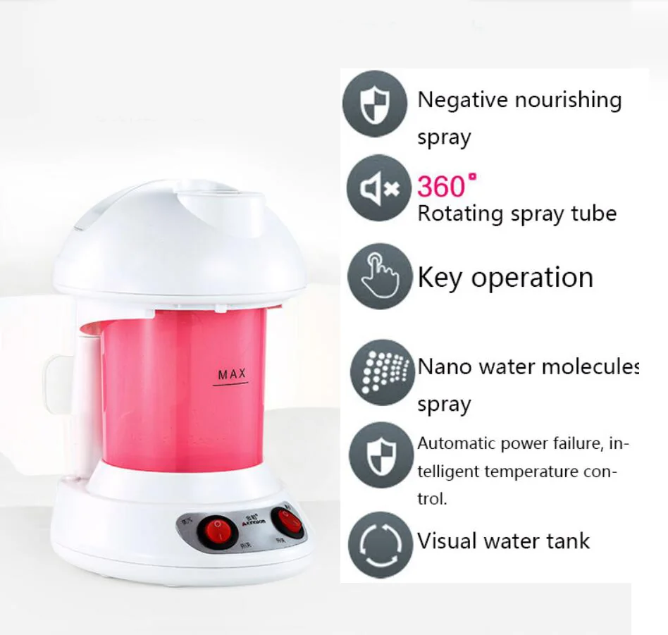 Nano vaporizador отбеливающий кожу лица vapor de ozono спа-прибор для лица увлажняющий озоновый паровой аппарат для лица ороситель увлажнитель