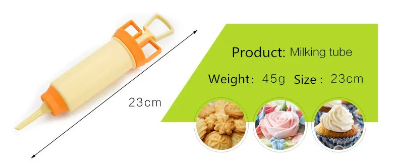 new colrful 5pcs/set food grade plastic cake decoration nozzles pastry incing piping syringe gun set | Дом и сад