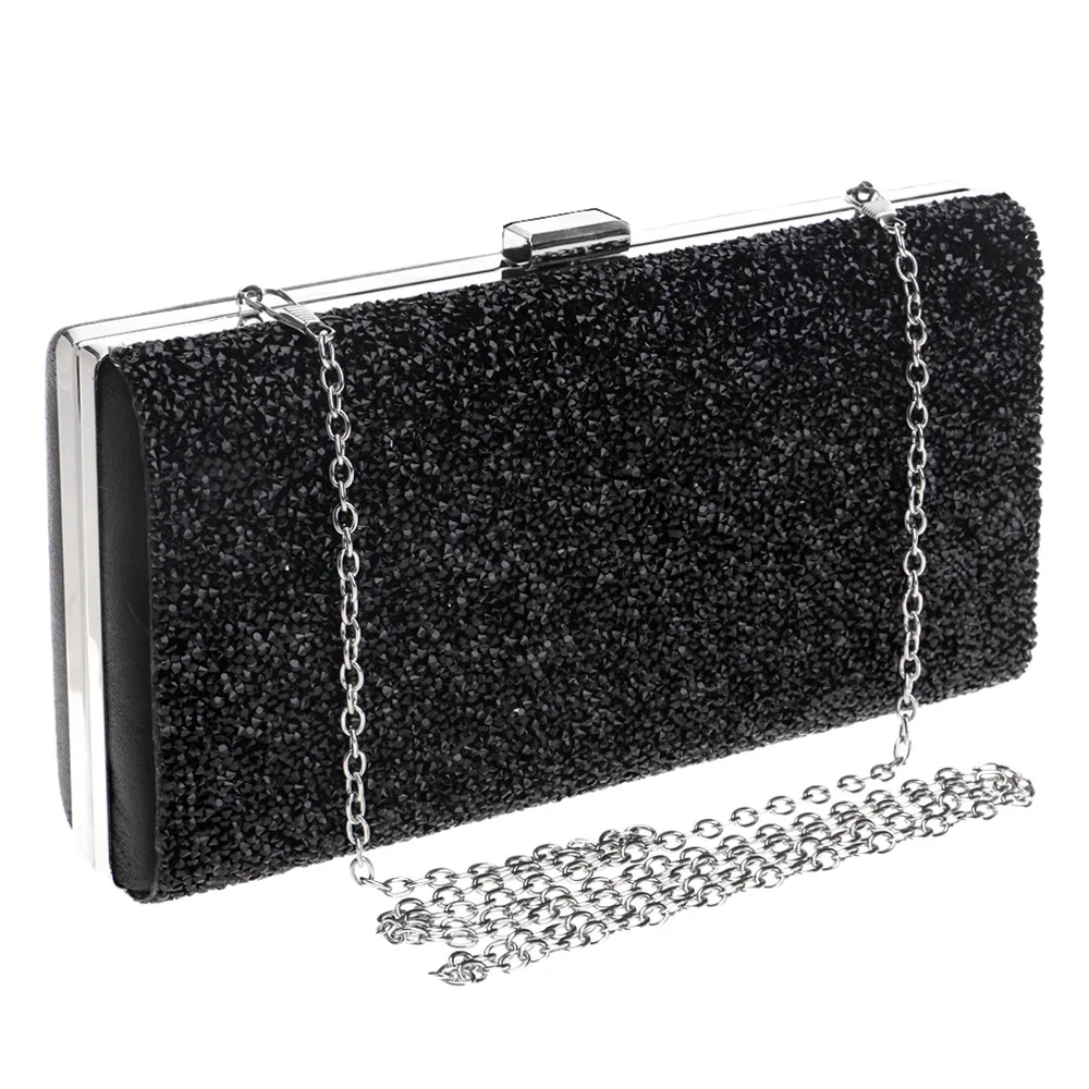 

Evening Bag Multi Champagne Women Crystal Bag Metal Minaudiere Clutches Wedding Party Bridal Diamond Handbag