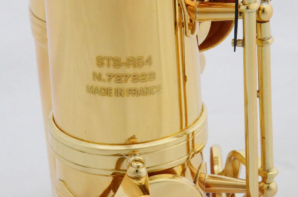Бренд франция профессиональный тенор саксофон R54 золотой лак Музыкальные