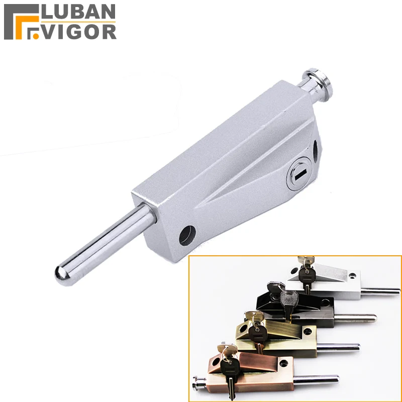 Surface mounted bolt lock with key For Heavy /Rotating door strong and sturdy Ground latch Door hardware/bolt/latch | Обустройство