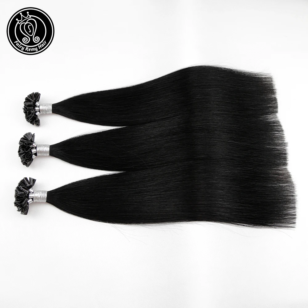 Фея Волосы Remy 0 8 г/локон 16 "18" 20 "натуральные человеческие волосы на
