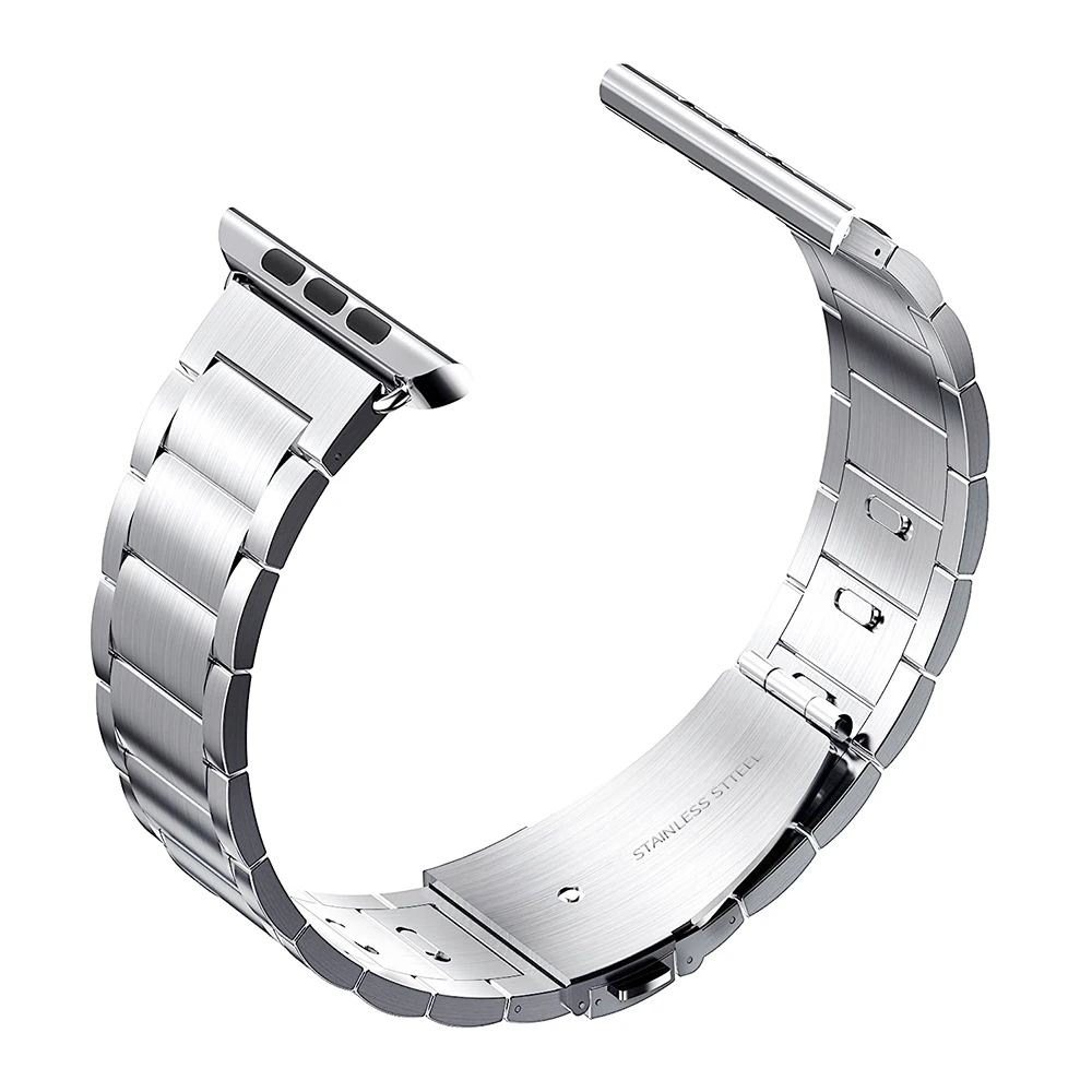 Быстросъемные ремешки для часов из нержавеющей стали Apple Watch серии 4 3 2 ремешок 42