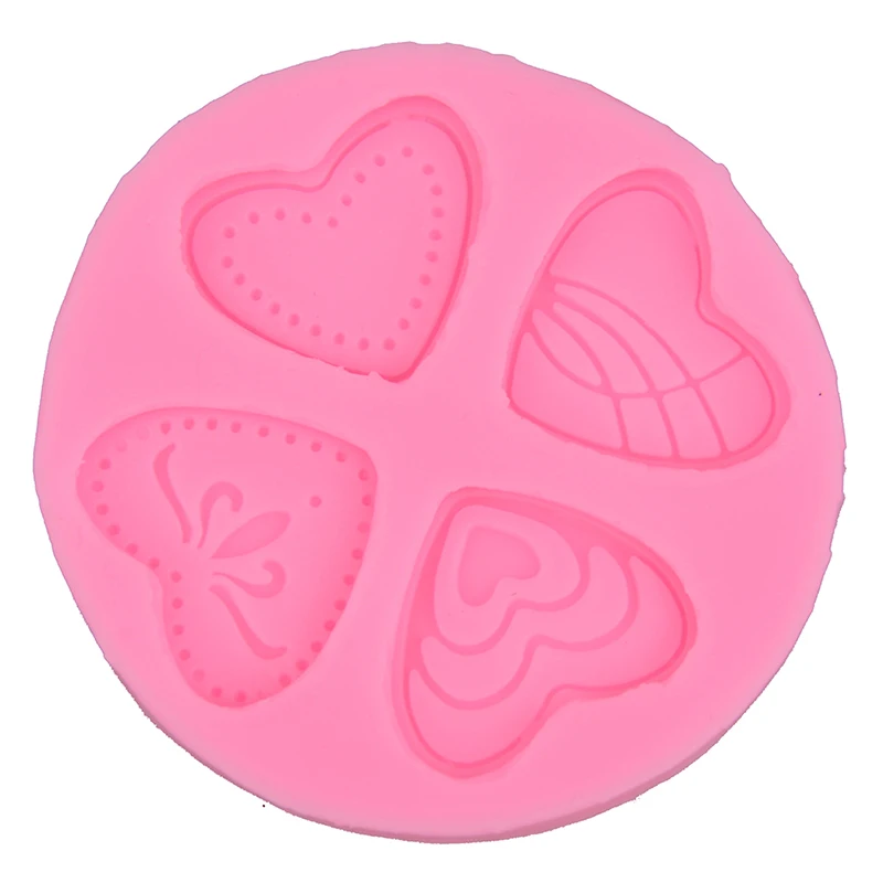 1 шт. 4 стиля формы для выпечки силиконовые в форме сердца шоколадных конфет