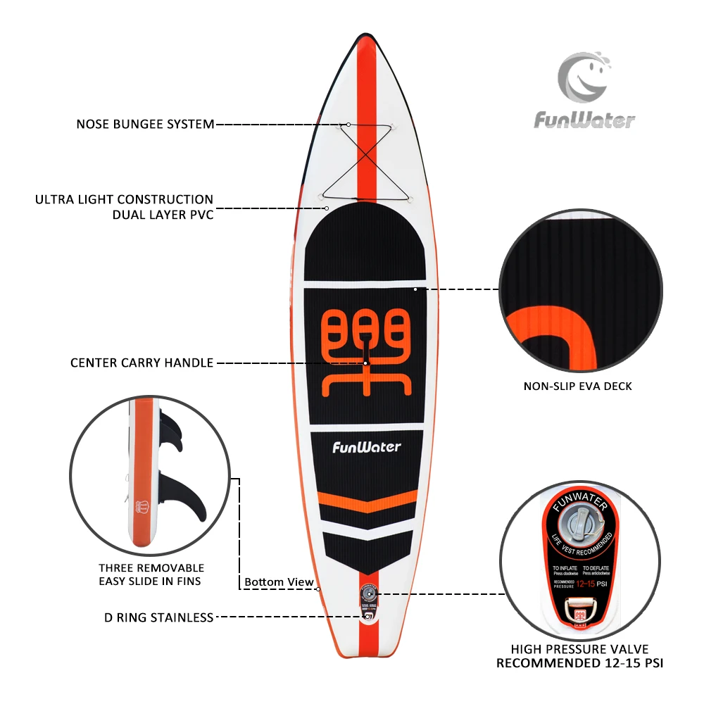 FunWater 335*84*15 см надувные весла для серфинга|Серфинг| |