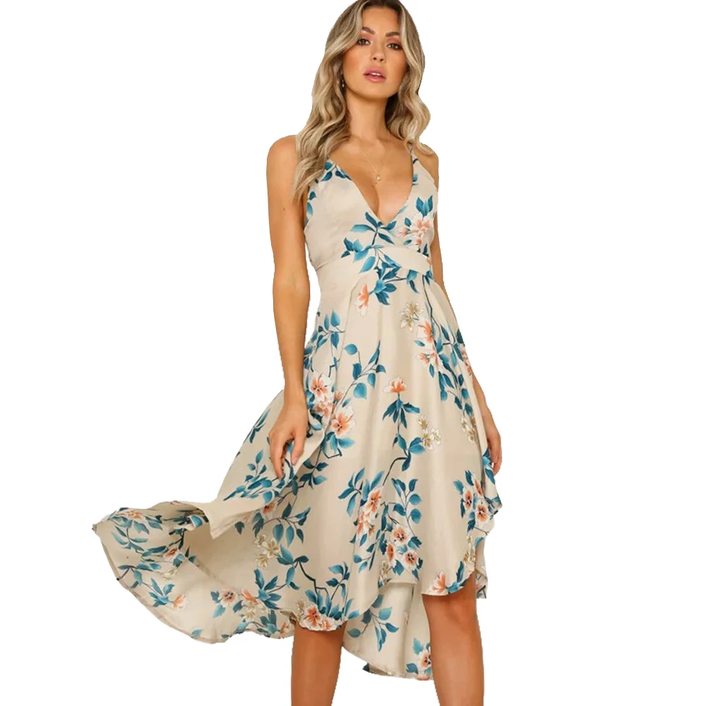 Ассиметричное летнее платье женское 2019 сексуальное Элегантное Длинное Вечернее