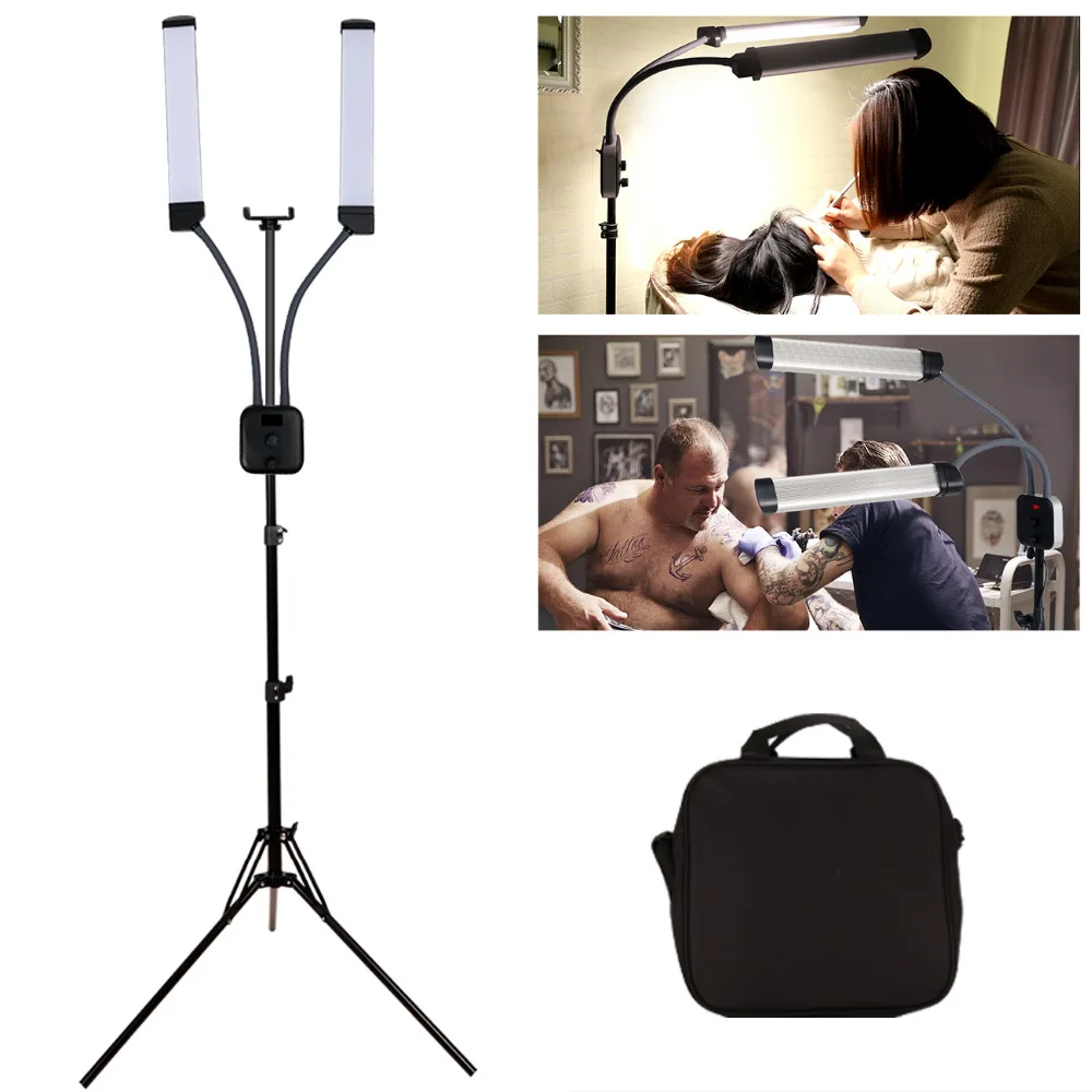GSKAIWEN 40W LED Photographic Light Dimmable 3000-6000K Makeup Beauty Eyebrow Tattoo Lamp Studio Video with Tripod | Электроника