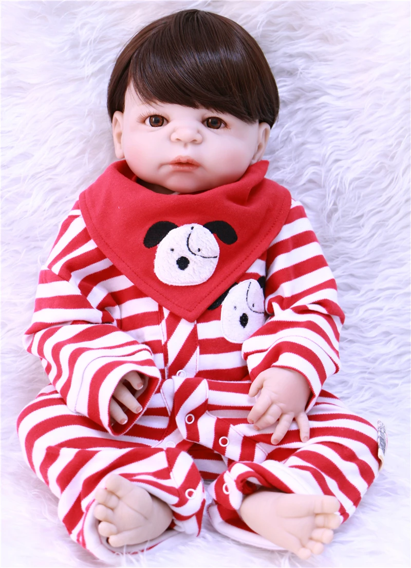 Кукла NPK 22 дюйма Reborn Baby полностью виниловая настоящая bebe reborn ручная работа