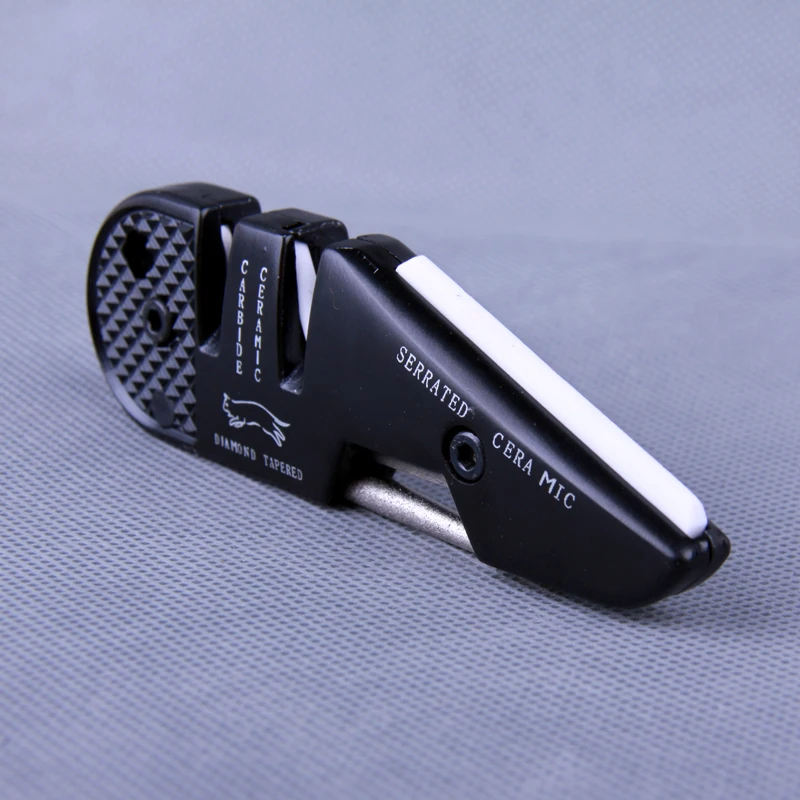 4in1 удобный Grindstone конические Смит и Вессон ножи точилка Открытый инструмент Spyderco Военизированные 2 сталь кемпинг