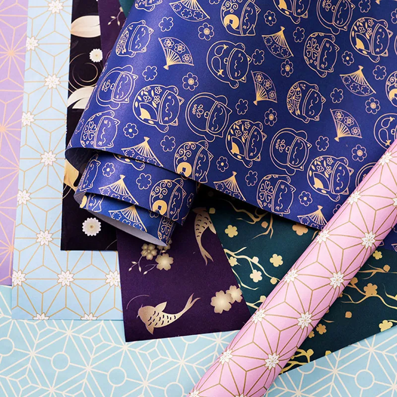 50*70cm 8pcs/lot Gift Wrapping Paper Handmade DIY Packaging Material Kraft Bouquet Florist Supplies | Дом и сад