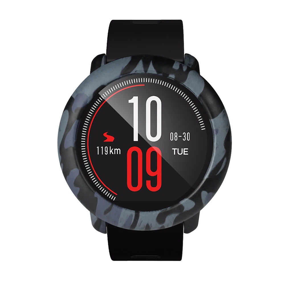 YUEDAER защитный чехол для Xiaomi Amazfit Pace камуфляжная крышка бампер рамка Coque для Amazfit Pace 1 Аксессуары армейский зеленый