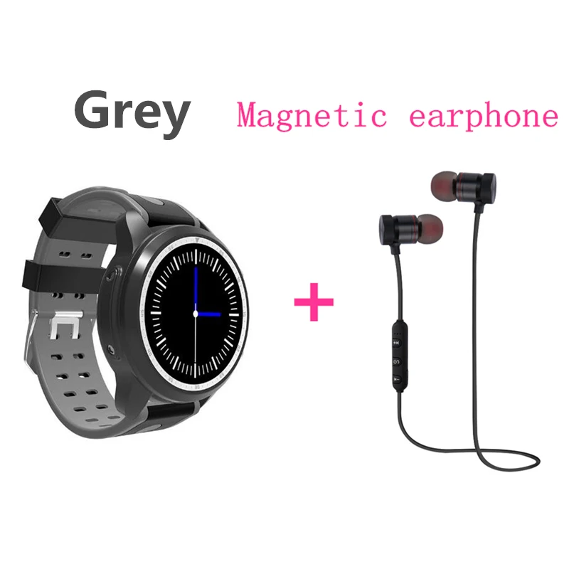 gray add earphone Смарт-часы Kingwear KC03, 4G, Android 7,0, MTK6737, четырехъядерный Amoled, 400*400, умные часы, телефон, сердечный ритм, умные часы, pk, I7, I8, H7 - Цвет: gray add earphone