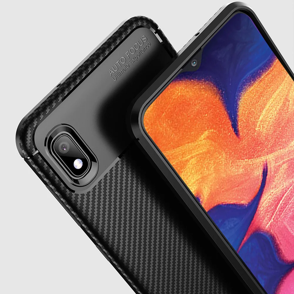Для samsung Galaxy A10 чехол Роскошный чехол из углеродного волокна полный защитный чехол для телефона для Galaxy A 10 чехол противоударный бампер оболочка