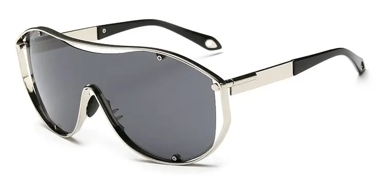 Очки солнцезащитные женские с заклепками в металлической оправе защитой UV400|glasses