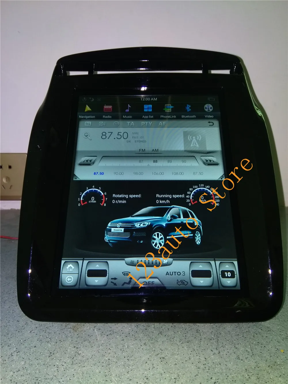 10,4 ''вертикальный экран Tesla стиль Android 8,1 автомобильный DVD gps плеер Радио Навигация для Volkswagen TOUAREG 2010- PX6 HDMI