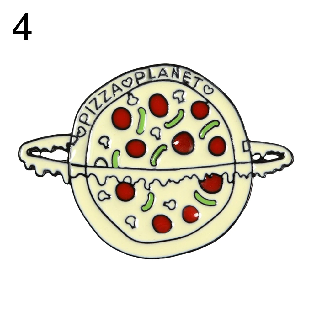 Женская Брошь на высоком каблуке с изображением короны пиццы королевы планеты