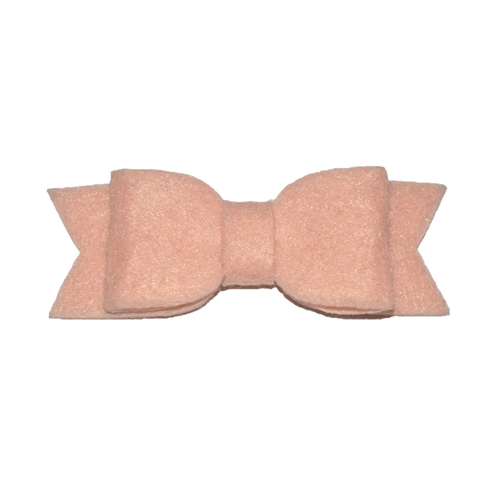 MengNa 120 шт./лот 5 5-дюймовый фетровый бант без зажимов для фото аксессуары с плоской