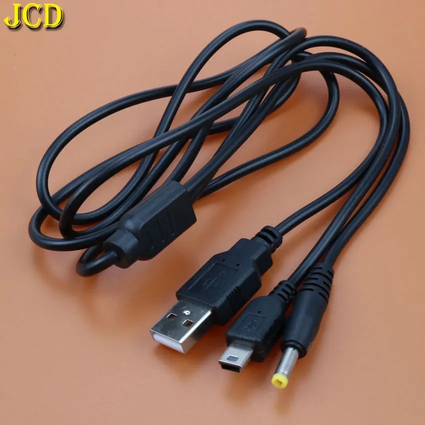 

JCD 1PCS 2 in 1 USB Charger Cable For PSP 1000 2000 3000 Charging Transfer Data Powe Cord For PSP2000 Power Cable Game Accessory