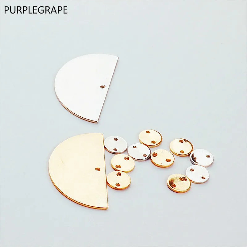 Медные серьги сделай сам 10 шт. ювелирные аксессуары полукруглые круглые с