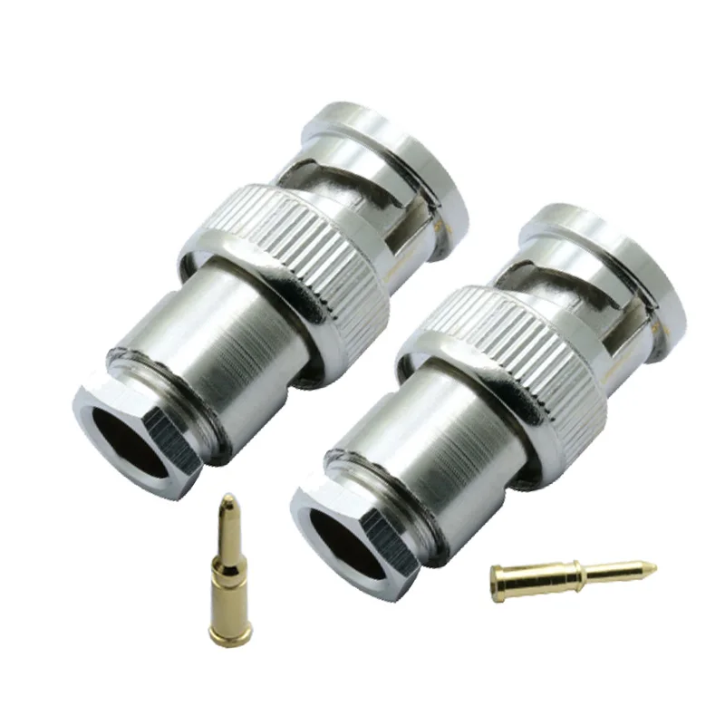 4 шт./лот BNC штекер соединитель зажим типа RG58/RG59/RG6 для CCTV безопасности