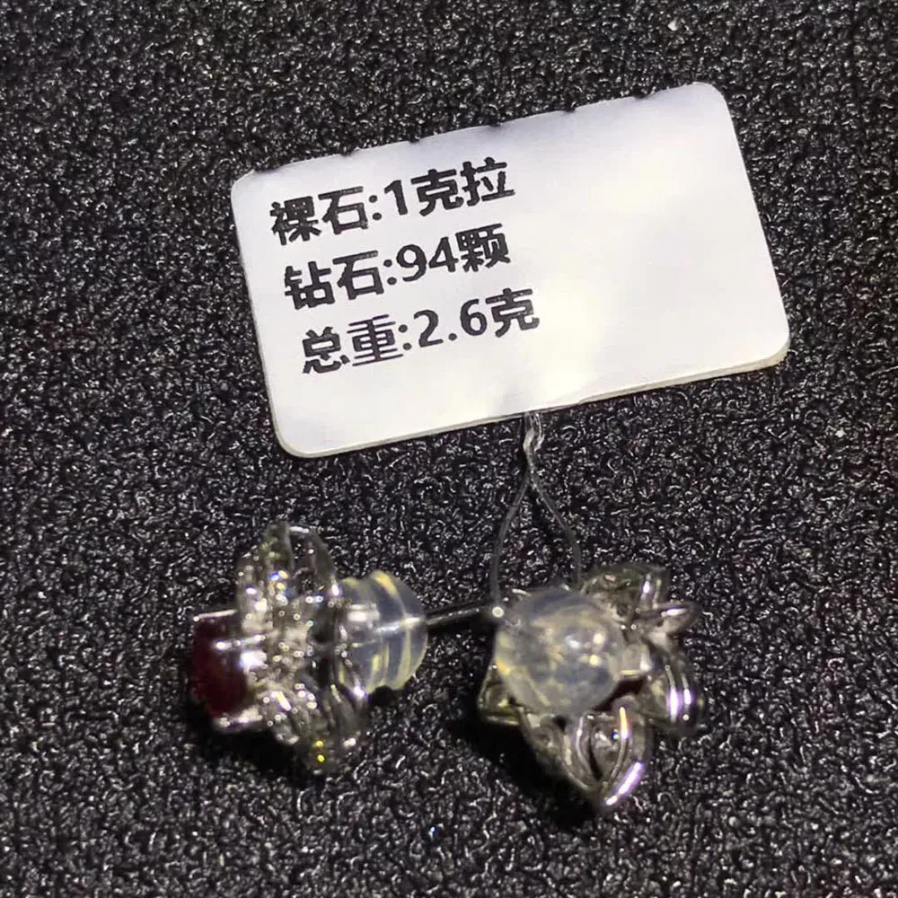 

factory wholesale SGARIT brand new fashion 18k real gold Amethyst natural gemstone Imbue Diamond stud earrings jewelry