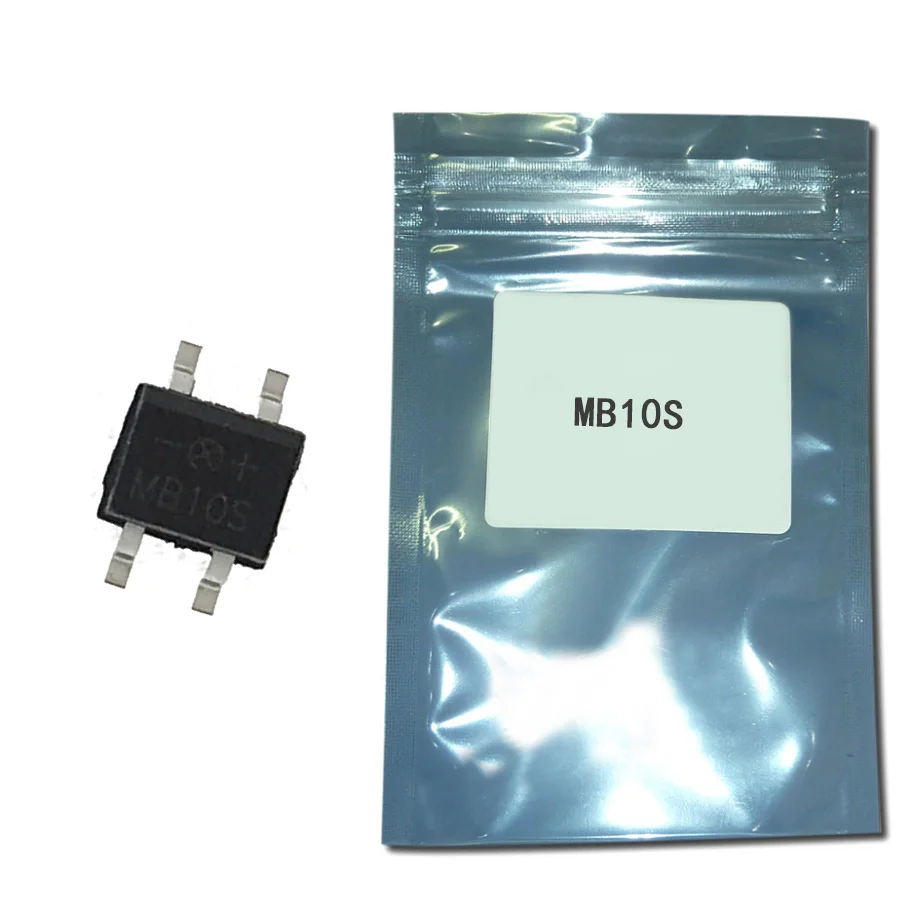 100 шт. диодный мостовой выпрямитель MB10 sop4 MB10S 0.5A 1000 В ponte retificadora electronica componentes силовой диод
