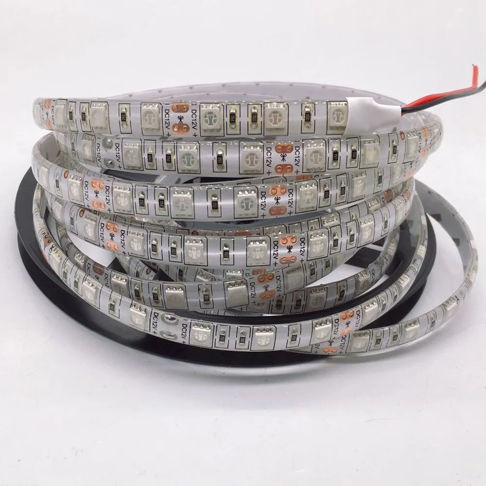 УФ светодиодная ленсветильник 5050 SMD 60Led s/m 395 405nm ультрафиолетовая Диодная лента