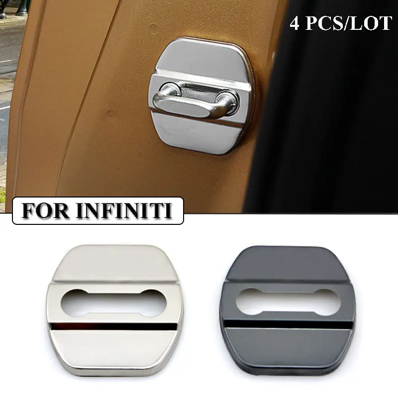 

Ceyes автомобильный Стайлинг крышка дверного замка автомобиля подходит для Infiniti JX EX35 QX50 QX60 QX70 Q50 Q60 JX35 FX35 автомобильный Стайлинг из нержавеющей...
