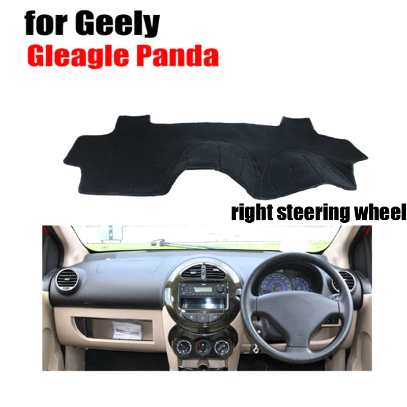 RKAC Чехлы для приборной панели автомобиля коврик Geely Gleagle Panda все годы righ hand drive dashmat