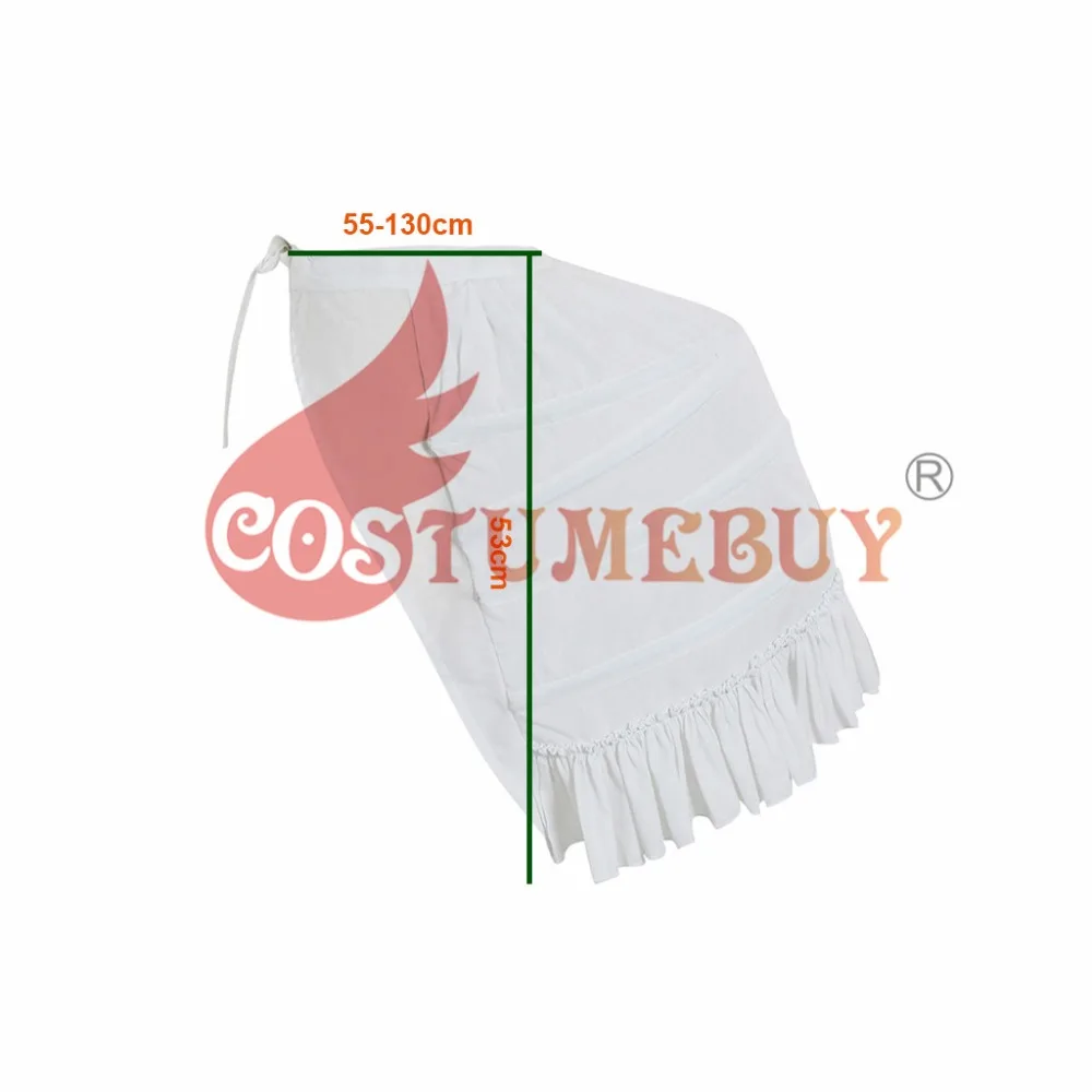 CostumeBuy для женщин рококо Викторианский гражданская война свадебное платье косплей подъюбник кринолин нижняя юбка белая клетка рамки Паньер суета
