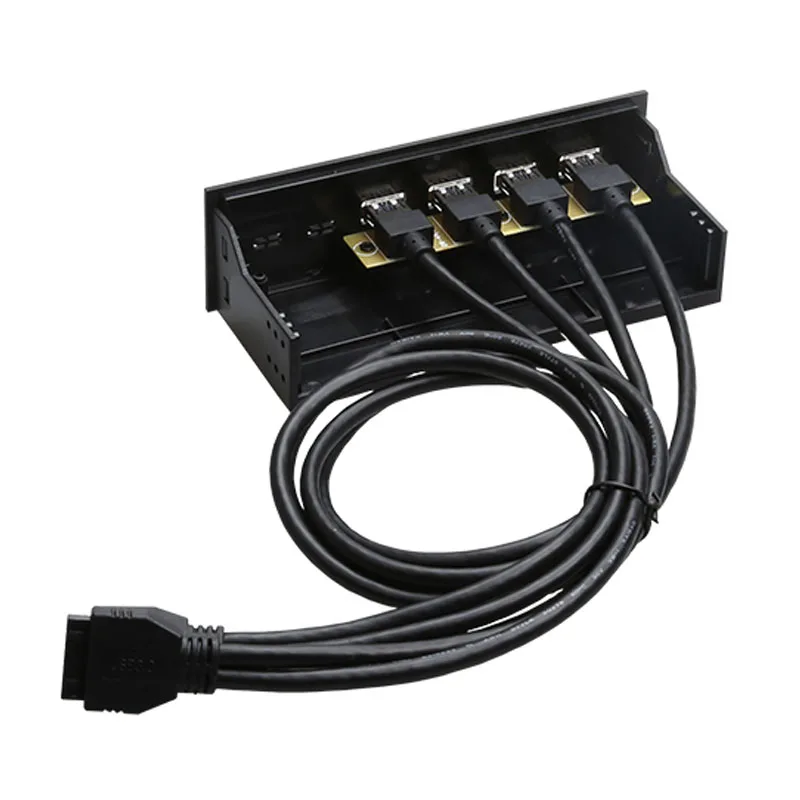 En-Labs PC 5,25 USB 3,0 USB 2,0 разветвитель на передней панели, 2-портовый USB 3-20 pin, 2-портовый USB 2-9 pin адаптер-черный пластик