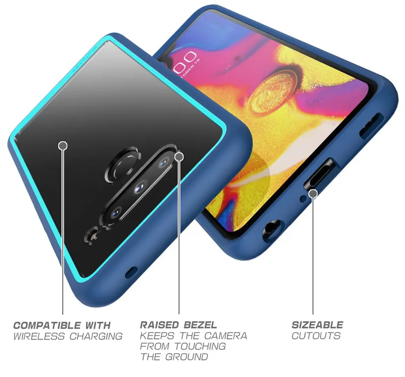 For LG V40 ThinQ Case SUPCASE UB Style Premium Hybrid Protective TPU Bumper+ Clear Back Cover Case For LG V40 Caso