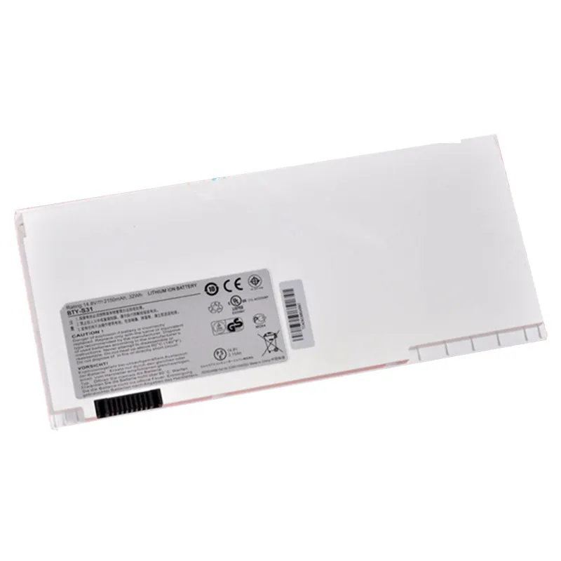 Белый 7 xinbox 14,8 в 32wh BTY-S31 ноутбук Батарея для MSI 1" X-тонкий X320-037US X340 021US X340 023US BTY-S31 BTY-S32 - Цвет: Белый