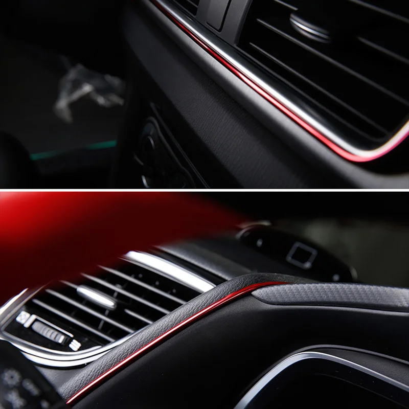 5 м автомобиля накладки для салона планки украшения линии полосы двери приборной