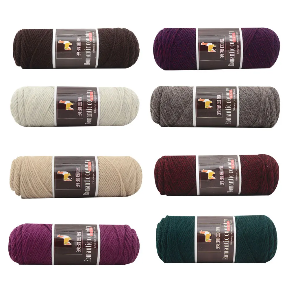 Пряжа 100 г вязаные крючком теплые шерстяные перчатки из альпаки мягкие Прямая