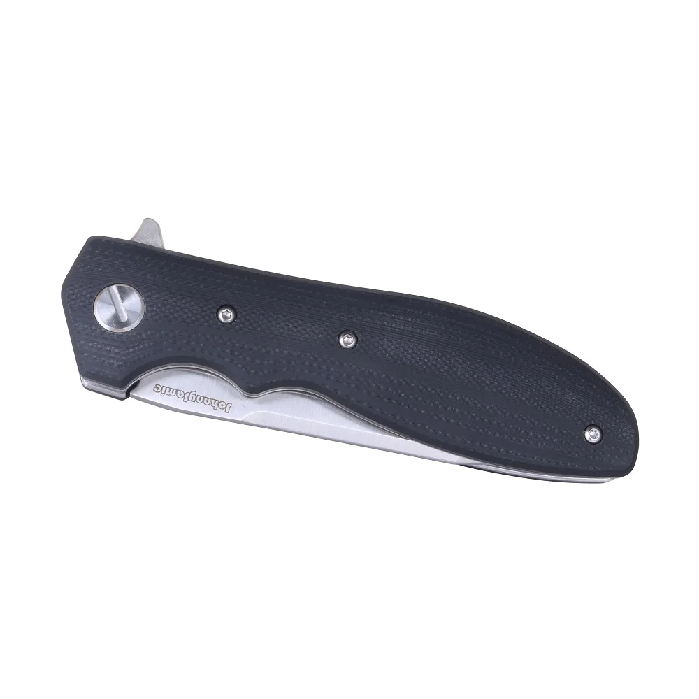 JohnnyJamie Zeta model 5 Tactical Ball bearing Folding Knife D2 blade G10 Handle EDC Knifes |