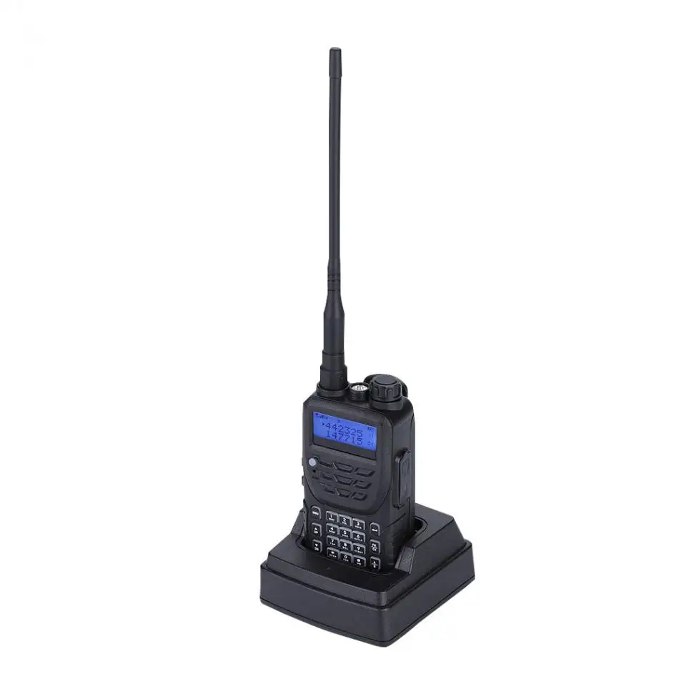 Междугородние Walkie Talkie Водонепроницаемый приемопередатчик FM Dual Band антенна ЕС 100-240 В