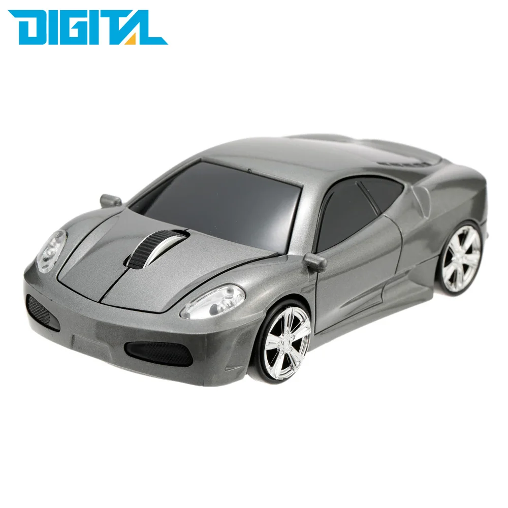 Игровая мышь геймерская в форме гоночного автомобиля беспроводная 1000 точек/дюйм