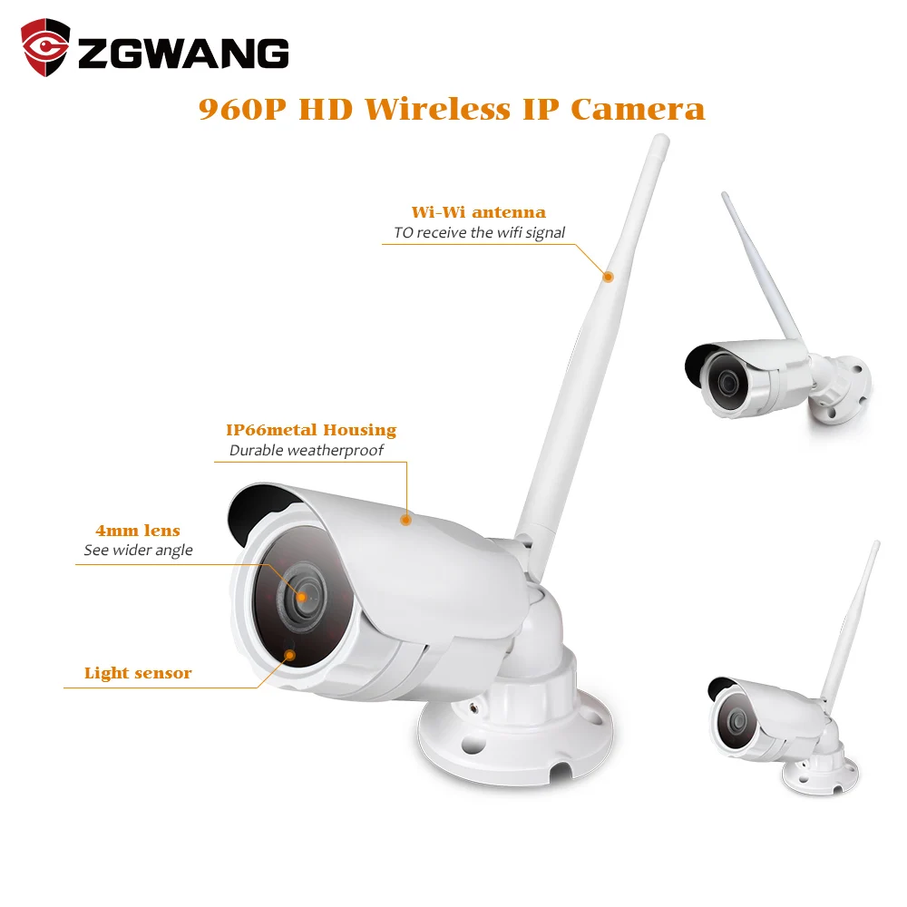 ZGWANG Беспроводной безопасности Камера Системы-8 шт. 1080 P Indoor/Открытый Wi-Fi IP s с Smart