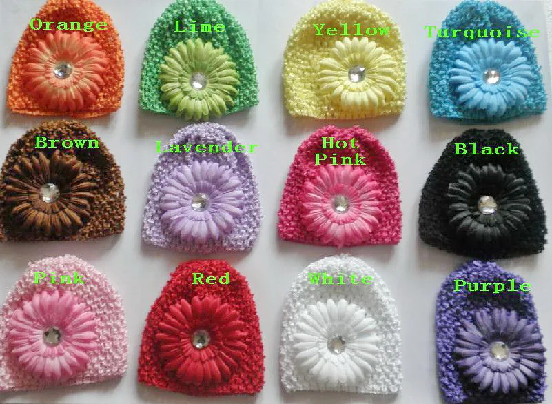 30 шт. вафельные кепки вязаные шляпы заколки для волос с цветами шапочка лилиями