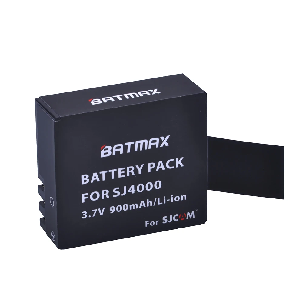 Аккумуляторные батареи Batmax 4 шт. SJ4000 SJCAM для WiFi SJ5000 Plus M10 plus SJ6000 SJ7000 SJ8000|battery for