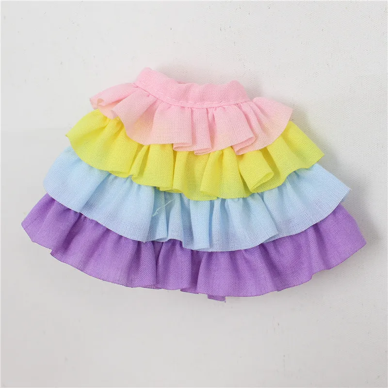 skirt Blyth кукла ледяная одежда Рождественский подарок игрушка радуга платье белая рубашка - Цвет: skirt