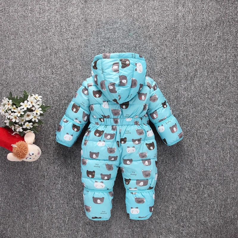 Детский комбинезон с капюшоном и медведем х/б|baby down snowsuit|baby snowsuitbaby snowsuit |